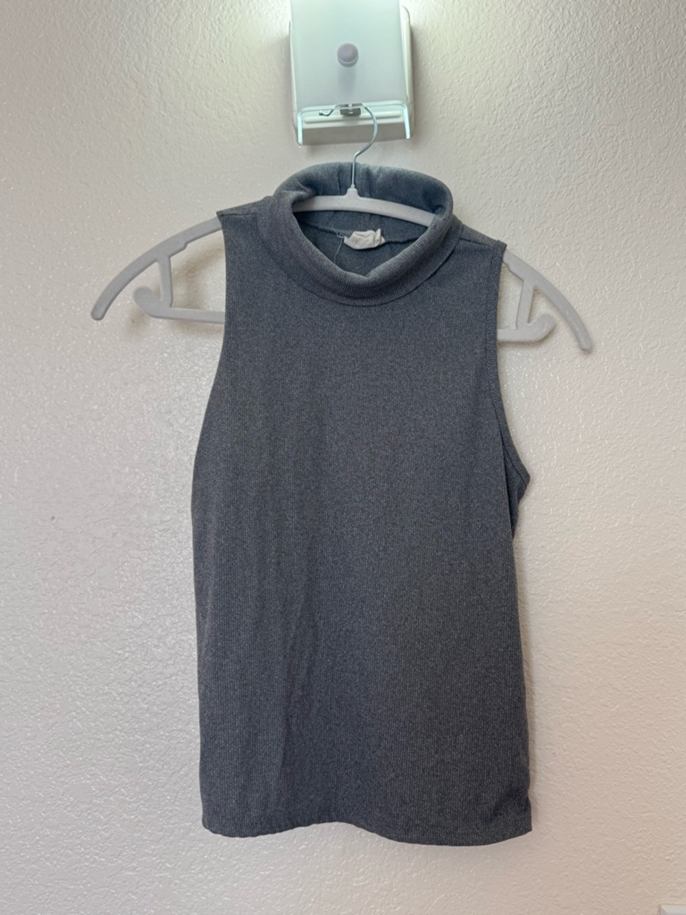 Free People | Heather Gray Ribbed Knit Tank - Picture 3 of 3